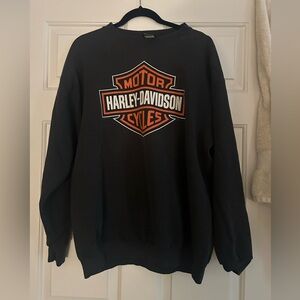 Vintage Harley Davidson Crew Neck Sweatshirt